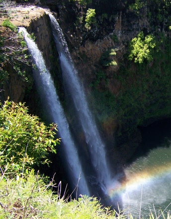 Pic of Wailua falls on Kauai.
